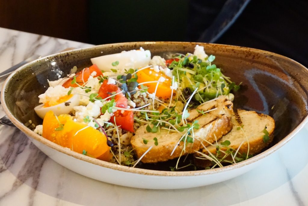 quinoa salad at brekkie calgary