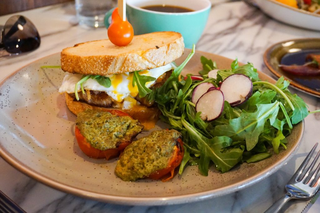 Egg Sandwich at Brekkie Calgary