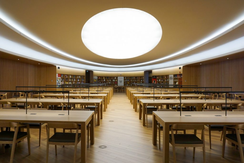 Calgary Central Library desks