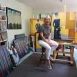 Audrey Mabee in her studio by Katrina Olson