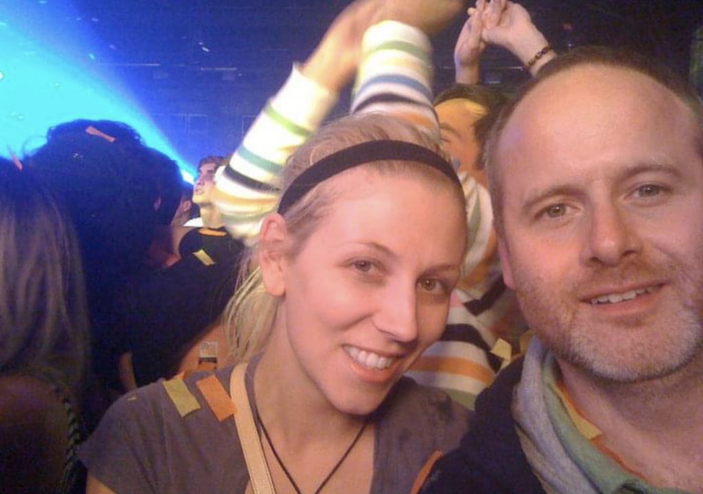 Katrina Olson and Chris Kuzmanovich at the Flaming Lips Concert